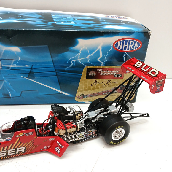 2006 BRANDON BERNSTEIN Budweiser/ Lucas Oil Top Fuel Dragster Diecast 1/24 - Picture 2 of 16